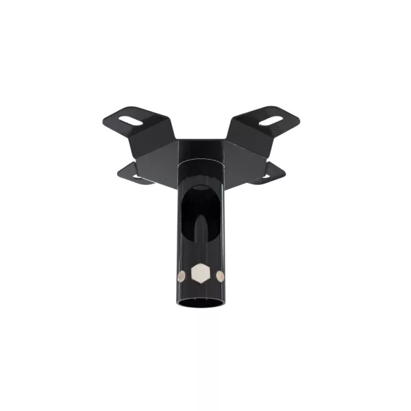 Top Hat Mount For 50mm Pole Black (2 Hole)